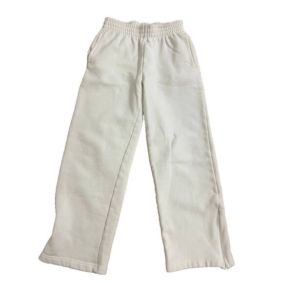COTTON ON Plush Essential Straight Leg Sweatpant White Petite XS - Picture 2 of 6